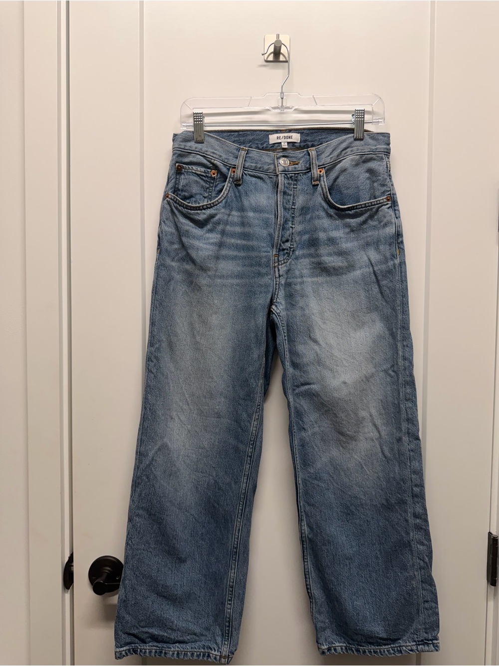 Re/Done Light Blue Wide-Leg Jeans